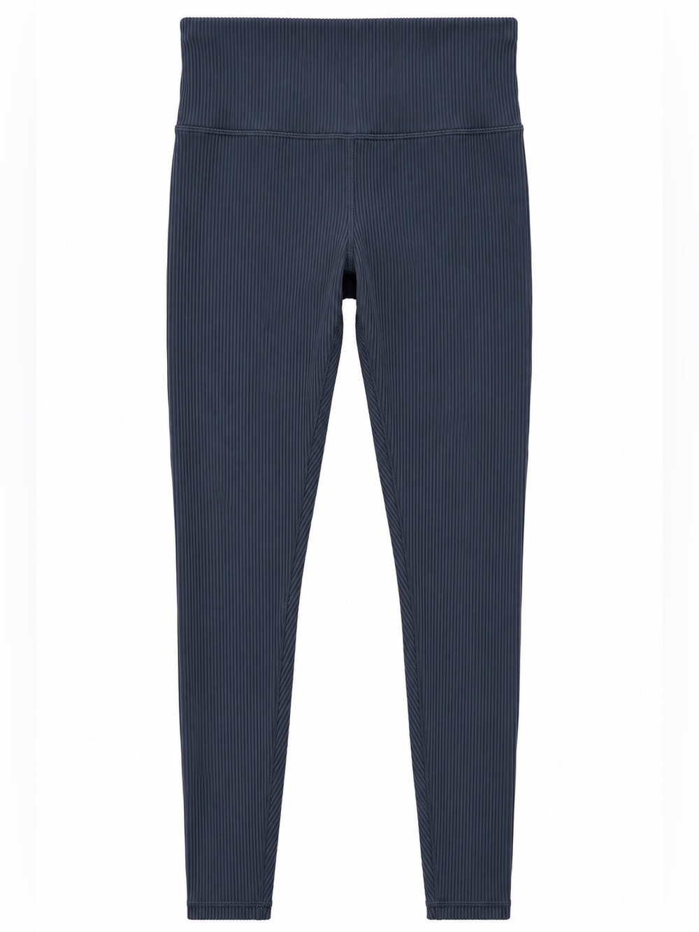 Athleta Elation Rib High Rise Leggings Slate Blue Gray Size Small